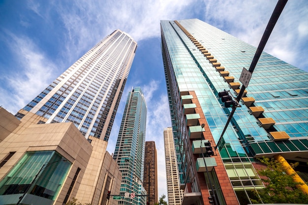 Grattacieli nel centro di Chicago