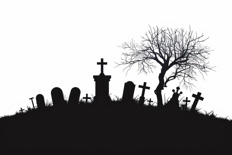 Foto grave yard silhouette clip art lapide cimitero all'aperto