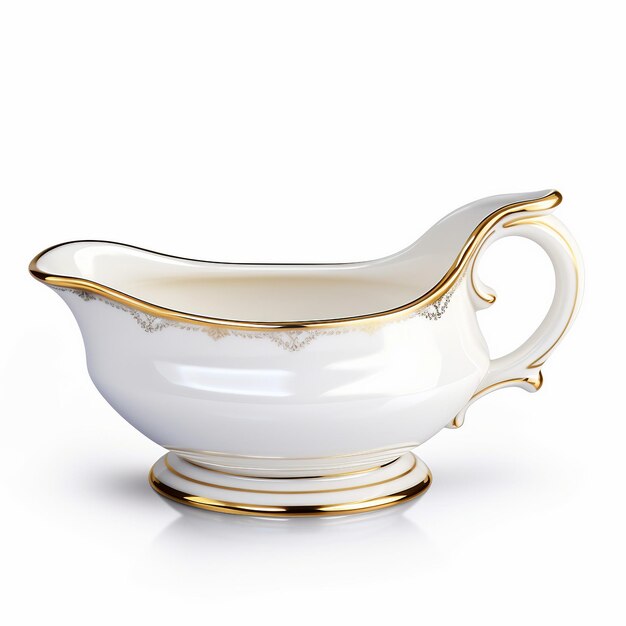 Gravy Boat su uno sfondo bianco