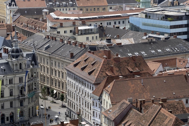 Graz austria tetti dettagli tegole