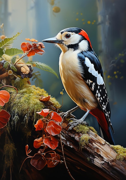 great_spotted_woodpecker_amasing_nature_forrest_photo