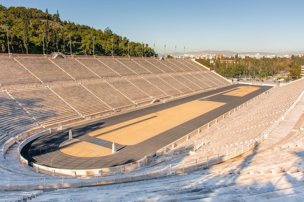 Grecia antico stadio Panathinaikos nel paesaggio urbano di architettura antica di Atene