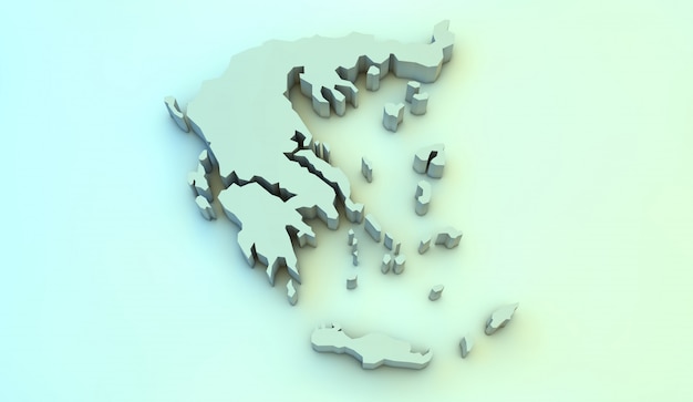 Grecia Mappa 3d