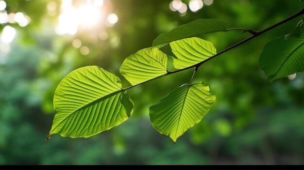 Green leaves background