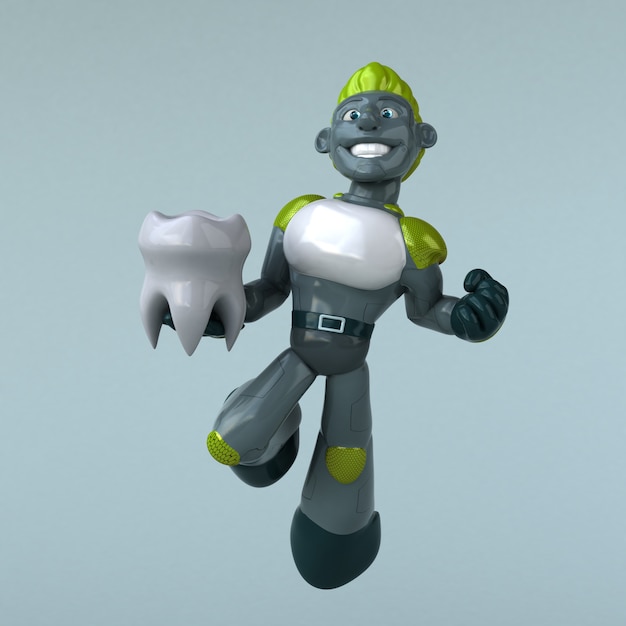 Green Robot - Personaggio 3D