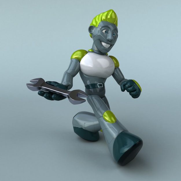 Green Robot - Personaggio 3D