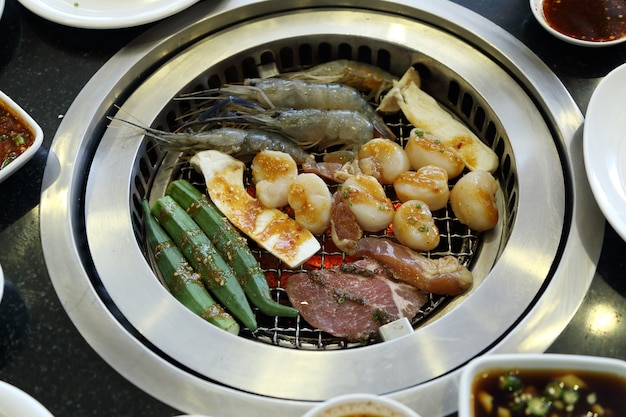 Grill barbecue coreano