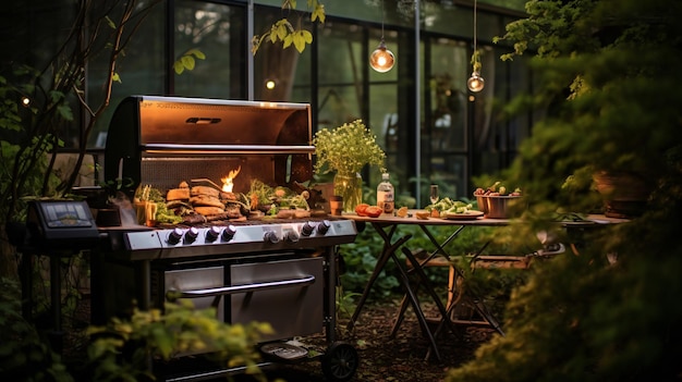 Grill in giardino