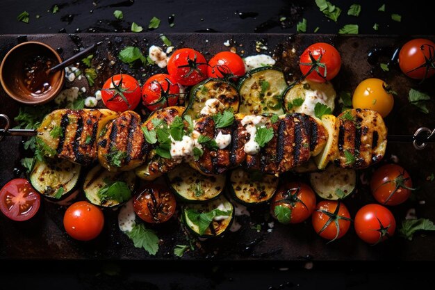 Grilled Halloumi Skewers la migliore fotografia di barbecue