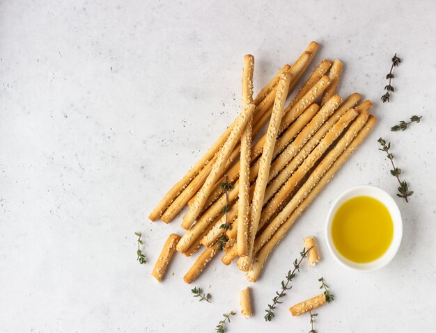 Grissini italiani o pane salato