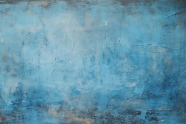 Gritty Scratched Blue Wall Texture Sfondio Generativo Ai