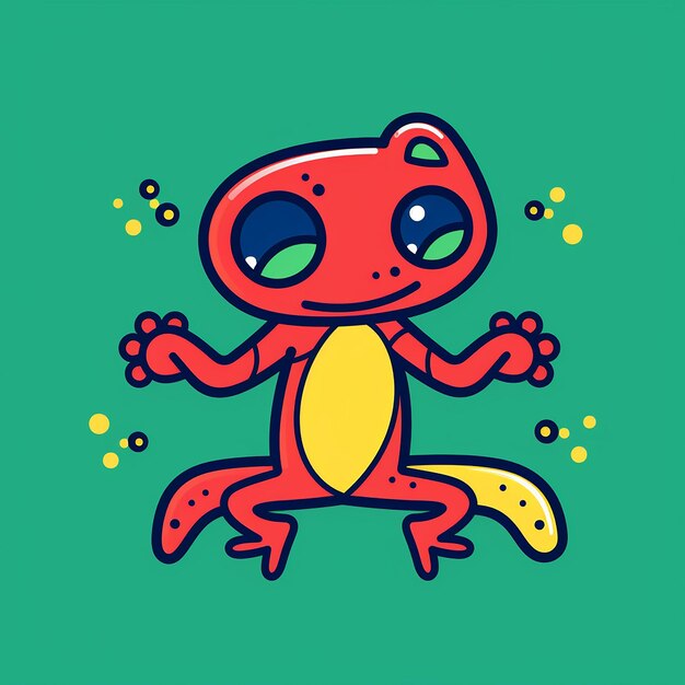 Groovy_Gecko_Gekko_grooving_to_some_tunes_Modern_Line