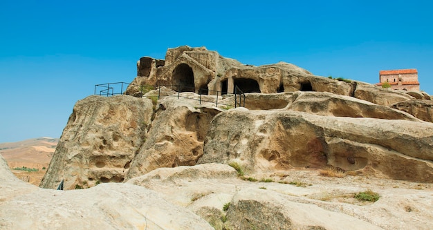 Grotta antica città pagana Uplistsihe - uplistsikhe, upliscikhe - in Georgia - vista panoramica