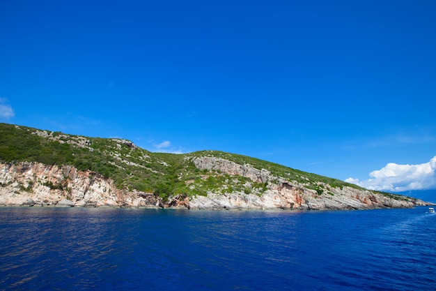 Grotte blu sull'isola di Zante