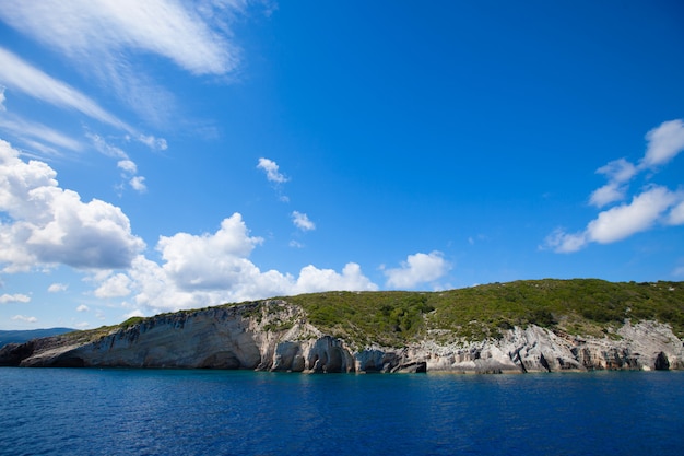 Grotte blu sull'isola di Zante