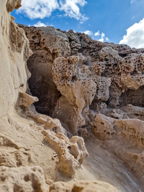 Grotte nella regione di Ajuy, Fuerteventura, Europa.