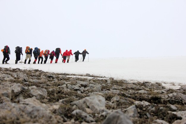 gruppo di alpinisti