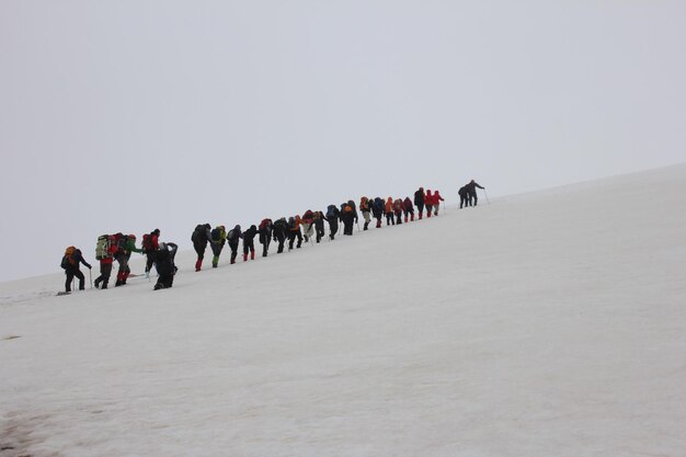 gruppo di alpinisti