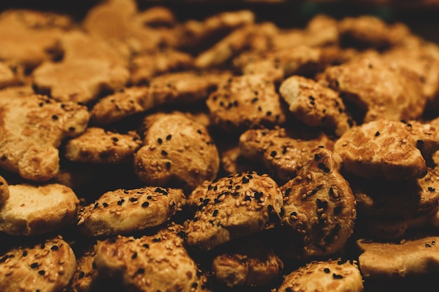 Gruppo di biscotti assortiti Cioccolato bianco con fiocchi d'avena e uvetta