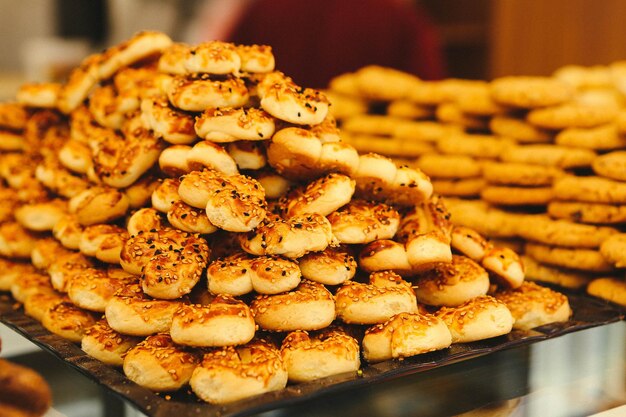 Gruppo di biscotti assortiti Cioccolato bianco con fiocchi d'avena e uvetta