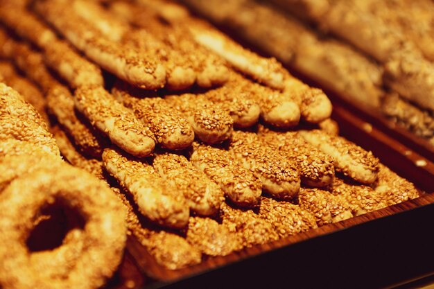 Gruppo di biscotti assortiti Cioccolato bianco con fiocchi d'avena e uvetta