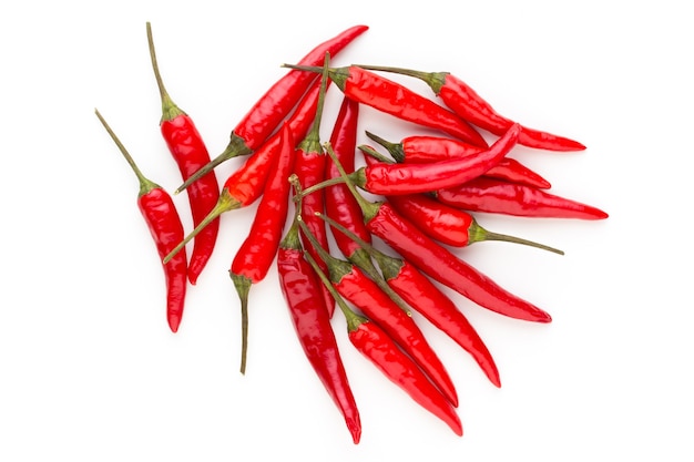 Gruppo di peperoncino isolato