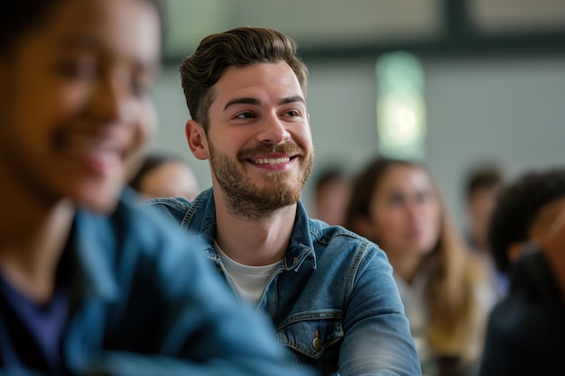 Gruppo di persone sedute insieme