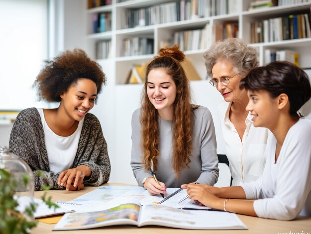 gruppo di studenti in classe