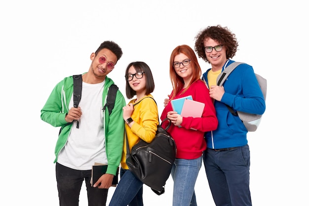 Gruppo di studenti internazionali durante gli studi