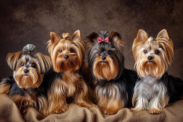 Gruppo di Yorkshire Terrier