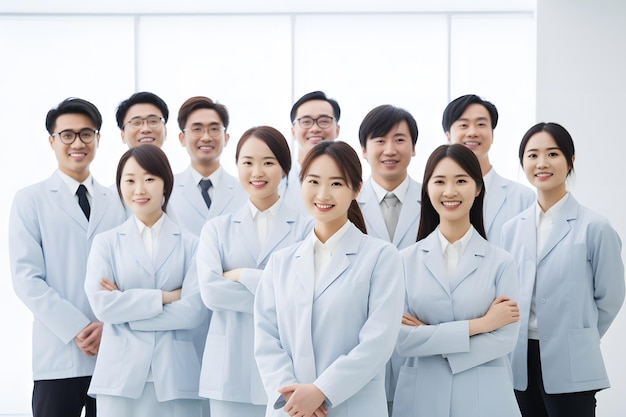 gruppo professionale eterogeneo di professioni di persone asiatiche