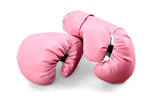 Guantoni da boxe rosa