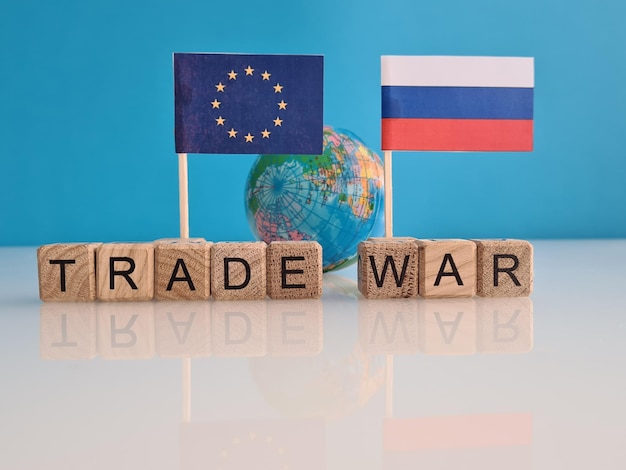 Guerra commerciale e ricatto di merci di gas Europa Russia