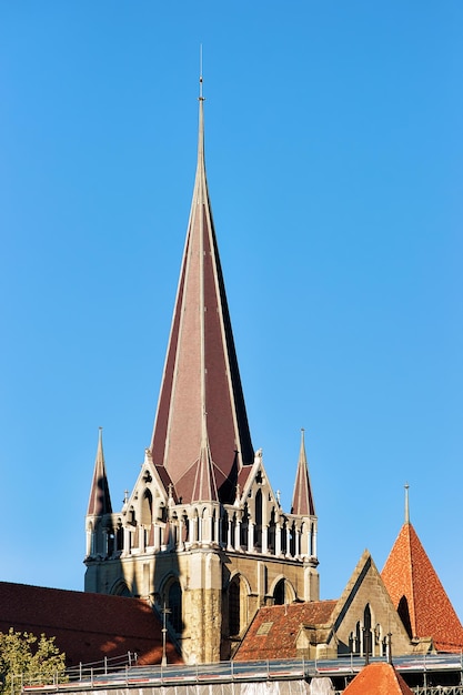 Guglia della Cattedrale di Notre Dame a Losanna, Svizzera.