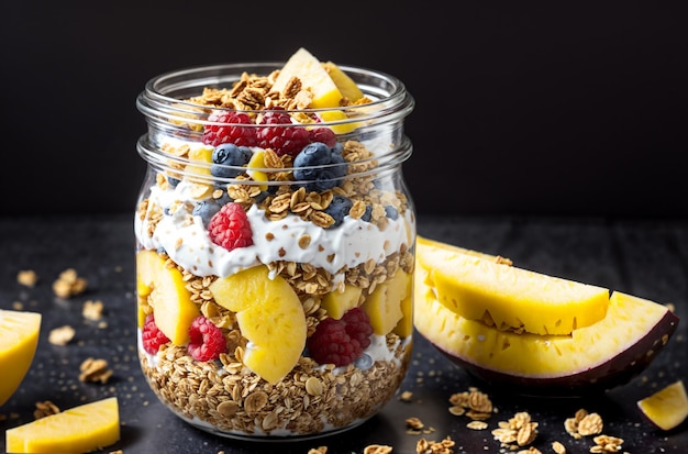 Guilt-Free Indulgence NutrientPacked Breakfast Jar (contenitore per colazione senza senso di colpa)