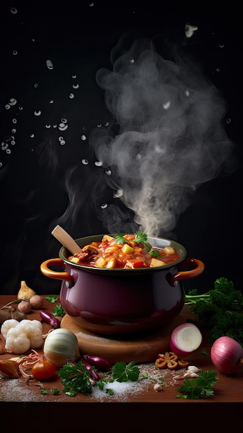Gulasch una zuppa o stufato di carne e verdure condito con paprika