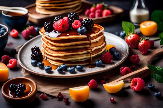 Gustate la magia delle deliziose esperienze alimentari L'AI ha generato la migliore foto di cibo