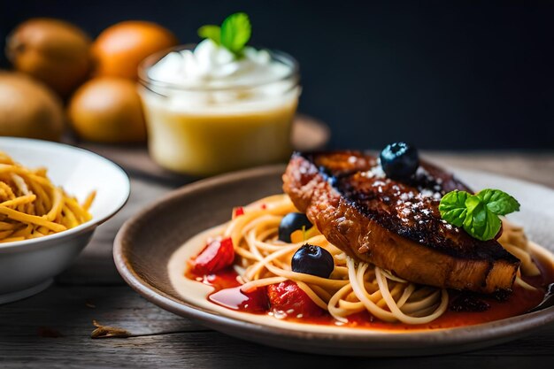 Gustate la magia delle deliziose esperienze alimentari L'AI ha generato la migliore foto di cibo