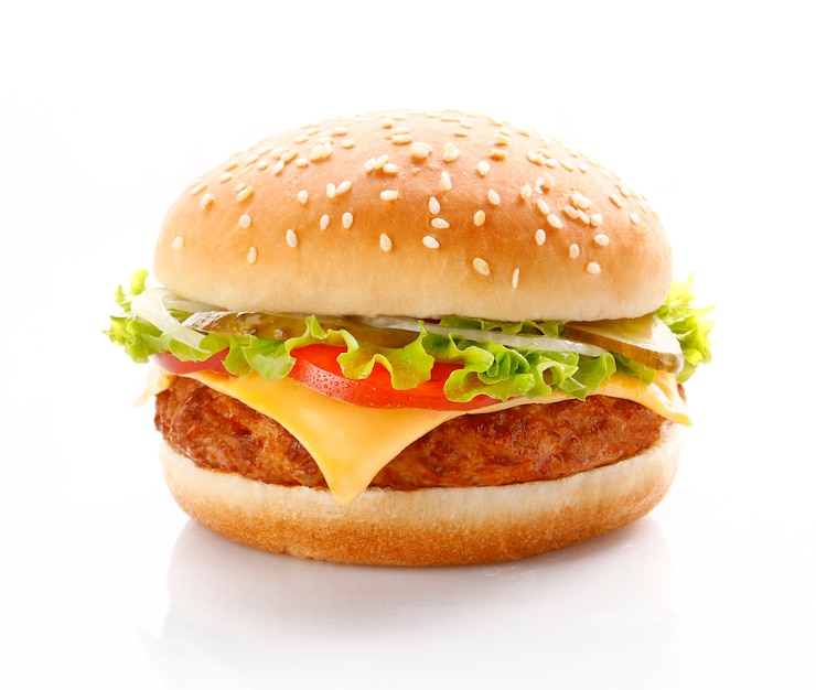 Foto gustoso cheeseburger fresco