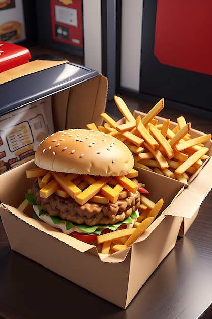 gustoso hamburger isolato su sfondo bianco hamburger fresco fastfood con carne di manzo e formaggio da AI