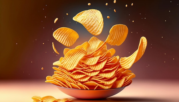 Gustoso Whirlwind 3D Chips wafer Danza in delizie saporite
