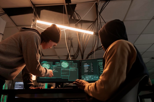 hackers team hacking online server stealing data cybercrime
