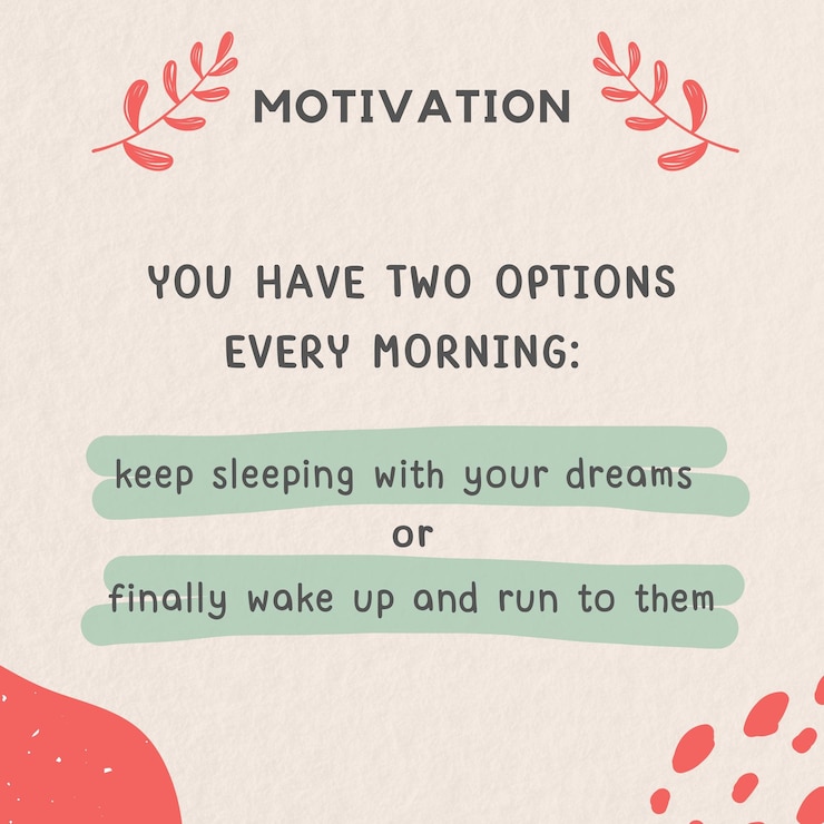 Foto hai due opzioni ogni mattina citazione motivazionale citazione ispirazionale