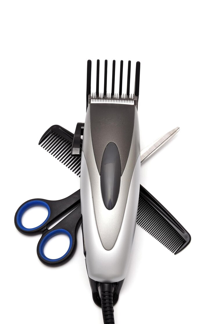 Hair clipper comb and scissors