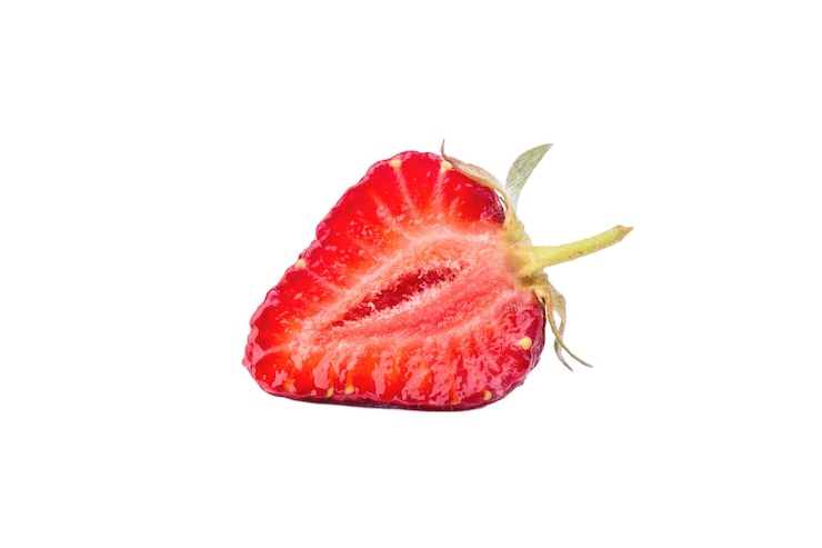 Photo half strawberry