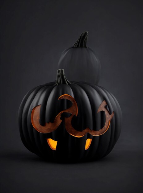 Halloween della zucca nera