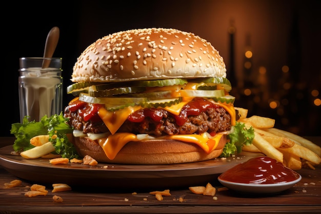 Hamburger da fast food