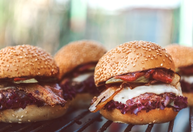 Hamburger fatti in casa deliziosi