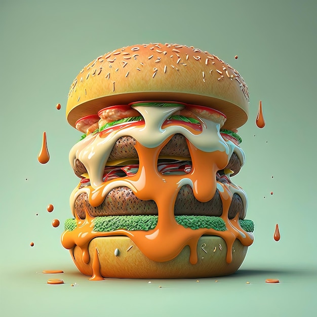 hamburger nell'illustrazione