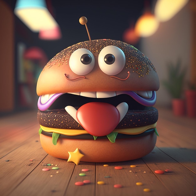 Hamburger_pixar_styleIA generativa